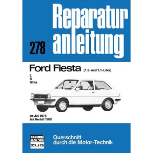 Ford Fiesta L / S / Ghia (1,0- und 1,1-Liter) - Reparaturbuch
