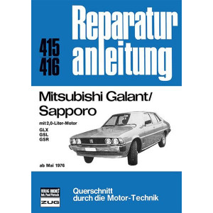 Mitsubishi Galant/Sapporo Mai 1976 - Reparaturbuch