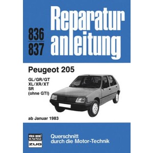 Peugeot 205 ab 01/1983 - Reparaturbuch