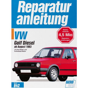 VW Golf II Diesel / Turbodiesel, GTD / Carat TD - Reparaturbuch