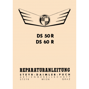 Puch DS 50, DS 60 R, Reparaturanleitung - gilt nur für 3-Gang-Mopeds!