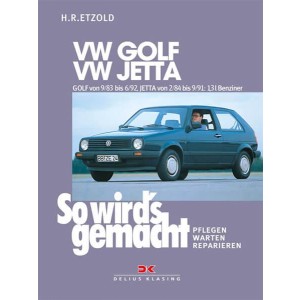 VW GOLF II 9/83-6/92, VW JETTA II 2/84-9/91 - Reparaturbuch
