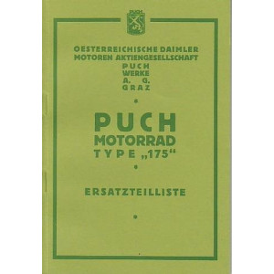 Puch 175 (Vorkrieg) Ersatzteilkatalog