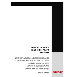 Steyr 4055 und 4065 Kompakt Traktor Ersatzteilkatalog