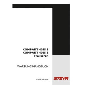 Steyr 4055S und 4065S Kompakt Traktor Wartungshandbuch