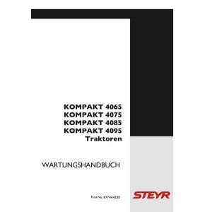 Steyr 4065 4075 4085 4095 Kompakt Traktor Wartungshandbuch