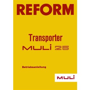 Reform Muli 25 Betriebsanleitung