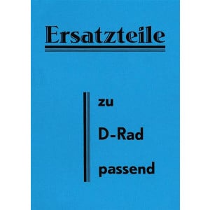 D-Rad R0/4 R/5 R/6 R/9 R/10 R/11 R/20 R/L Ersatzteilkatalog