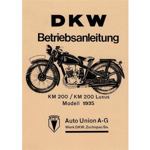 DKW KM200 und KM200 Luxus Betriebsanleitung