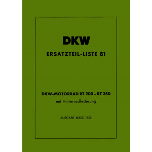 DKW RT200H und RT250H Ersatzteilkatalog