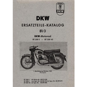 DKW RT250S und RT250VS Ersatzteilkatalog