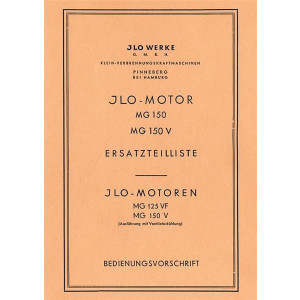 ILO MG150 und150V Betriebsanleitung und Ersatzteilliste