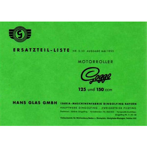 Glas Goggo-Roller 125 und 150 ccm Ersatzteilkatalog