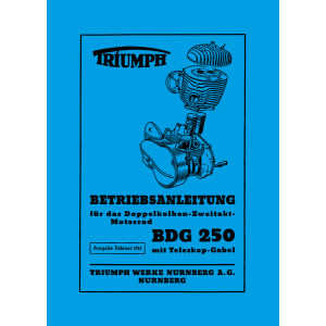 Triumph BDG250 Betriebsanleitung