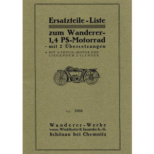 Wanderer 1,4 PS - 1-Zylinder Ersatzteilkatalog