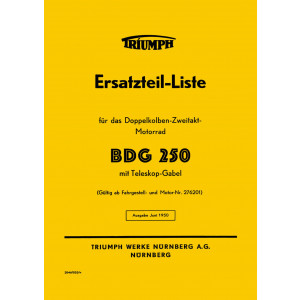 Triumph BDG250 Ersatzteilkatalog
