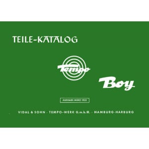 Tempo Boy Ersatzteilkatalog