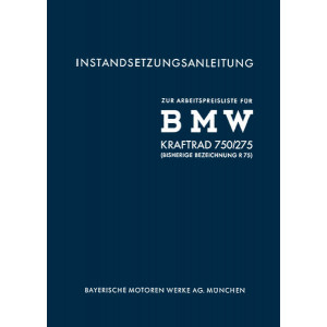 BMW R75 WH mit Seitenwagen Reparaturanleitung