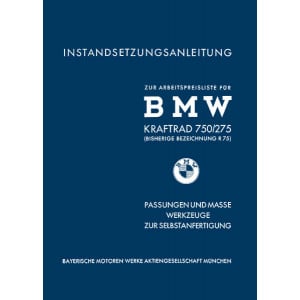 BMW R75 WH Spezialwerkzeuge und Instandhaltung