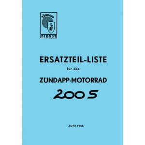 Zündapp 200S Ersatzteilkatalog