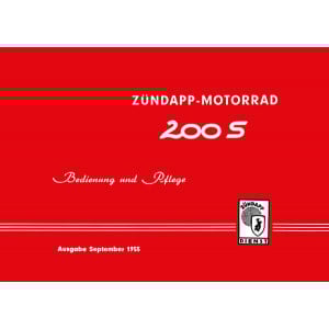 Zündapp 200S Betriebsanleitung