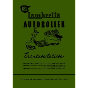 NSU Lambretta Autoroller Ersatzteilkatalog