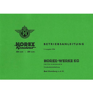 Horex Resident 250 und 350 Betriebsanleitung