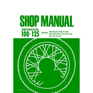 Honda CB100 CL100 SL100 CB125S CB125J CD125S SL125 TL125 Shop Manual