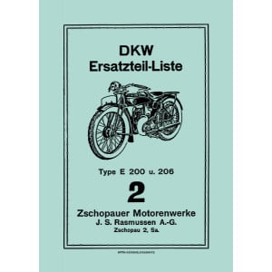 DKW E200 und E206 Ersatzteilkatalog