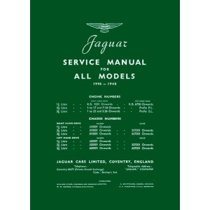 Jaguar Service Manual for Models 1946-1948