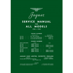 Jaguar Service Manual for Models 1946-1948