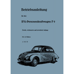 IFA F9 Betriebsanleitung