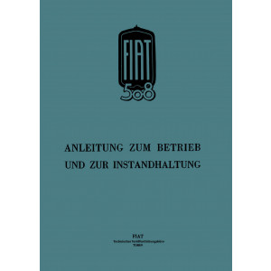 Fiat 508 und 508S Betriebsanleitung