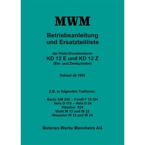 MWM Motoren Bedienungsanleitung und Ersatzteilliste