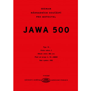 Jawa 500 Ersatzteilkatalog