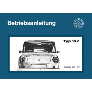 VW Typ 147 Kleinlieferwagen Betriebsanleitung