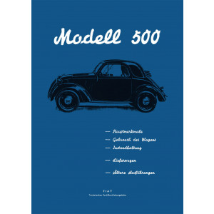 Fiat 500 Topolino Betriebsanleitung