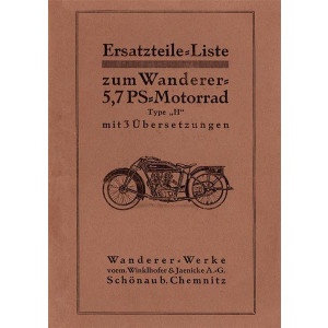 Wanderer 5,7 PS Motorrad Ersatzteilkatalog