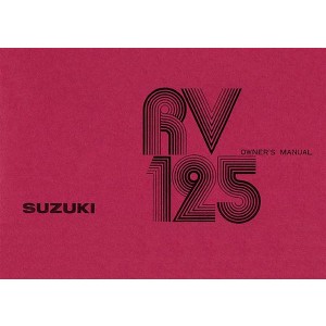 Suzuki RV 125 Owners Manual