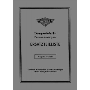 Gutbrod Superior Ersatzteilkatalog