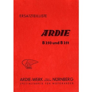 Ardie B250 und B251 Ersatzteilkatalog