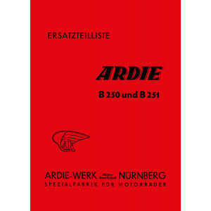 Ardie B250 und B251 Ersatzteilkatalog
