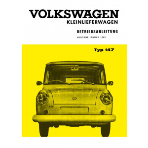 VW Typ 147 Kleinlieferwagen Bedienungsanleitung