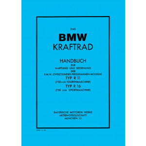 BMW R11 und R16 Betriebsanleitung