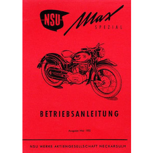 NSU Max Spezial Betriebsanleitung