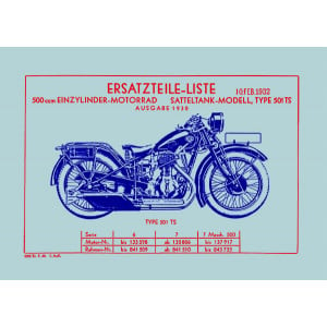 NSU 501TS Ersatzteilkatalog