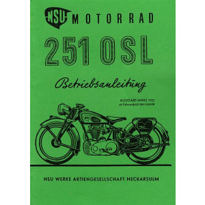 NSU 251OSL Betriebsanleitung