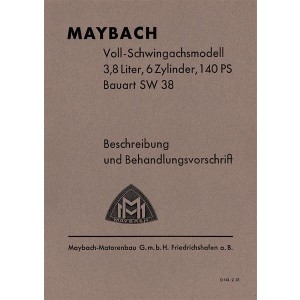 Maybach SW-38 Betriebsanleitung