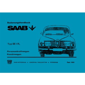 Saab 96 V4 Betriebsanleitung