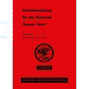 AWO 425 Simson Sport Betriebsanleitung